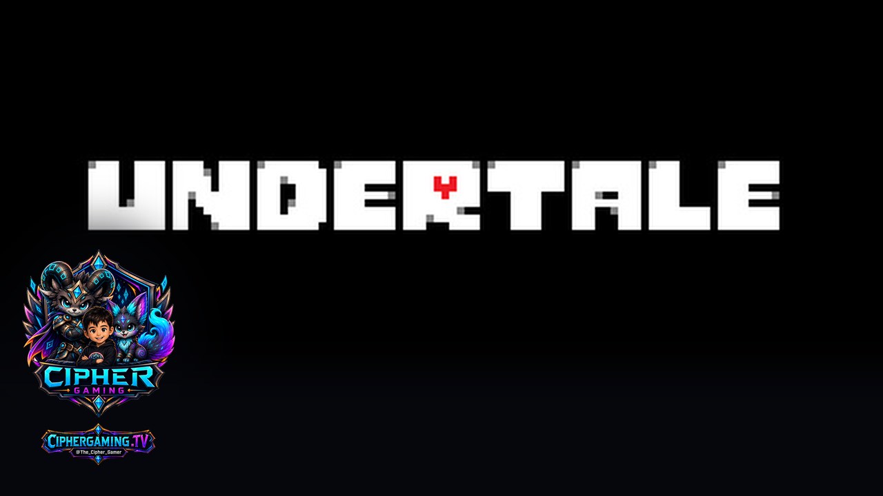 Undertale key art with the Cipher Gaming logo